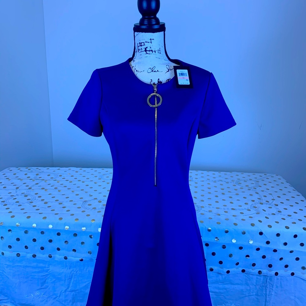 DKNY Purple Dress w/ Front Zipper